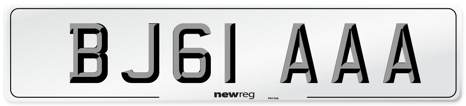 BJ61 AAA Number Plate from New Reg